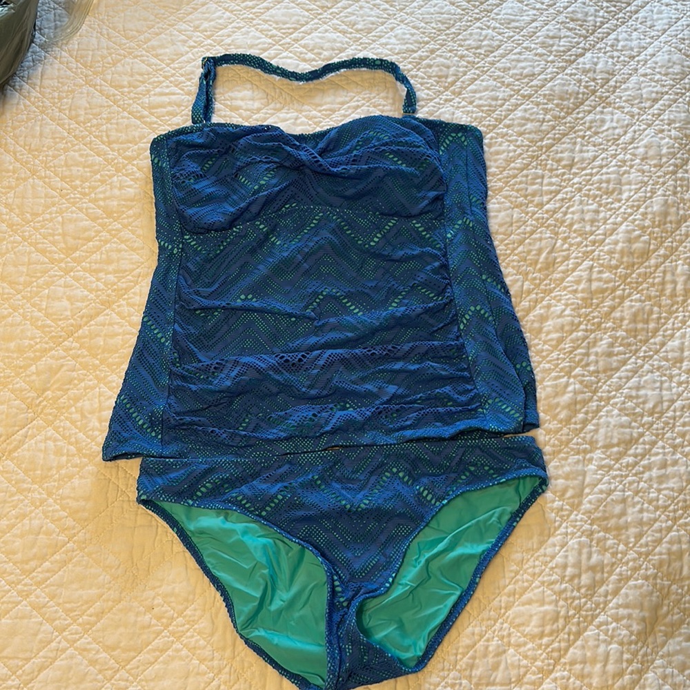 Beautiful periwinkle and aqua tankini